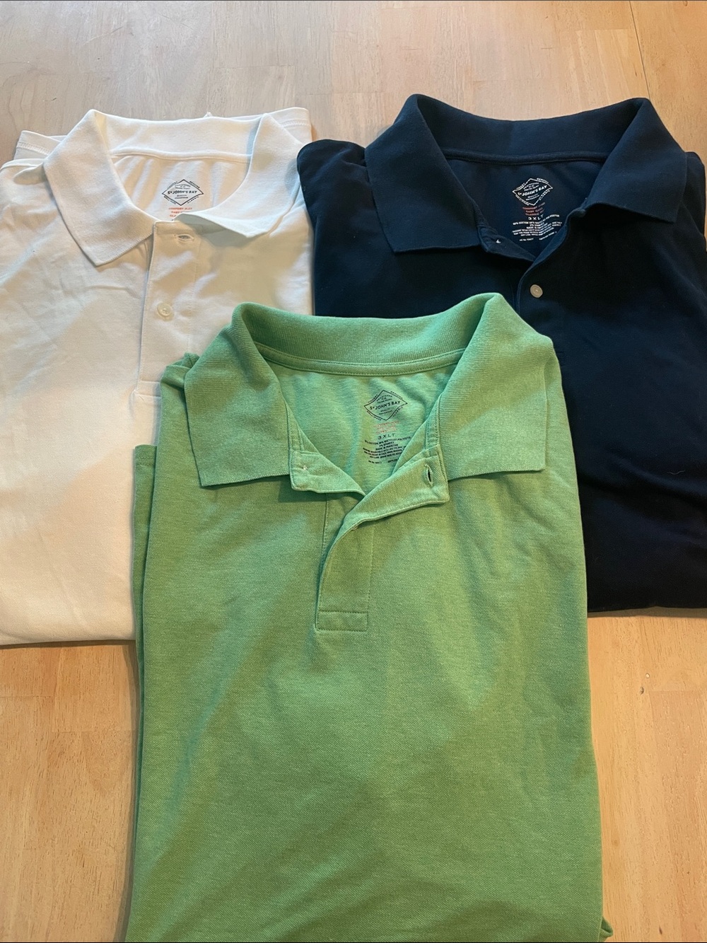 St John’s Bay men’s polo shirt lot